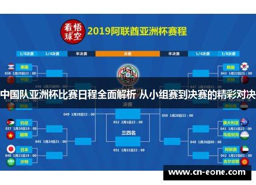 中国队亚洲杯比赛日程全面解析 从小组赛到决赛的精彩对决 中国队亚洲杯比赛日程全面解析 从小组赛到决赛的精彩对决